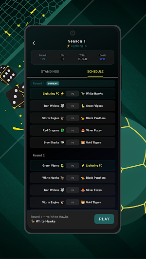 Dice Soccer Match Screenshot 0
