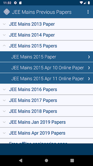 JEE Mains Previous Papers Free Screenshot 1