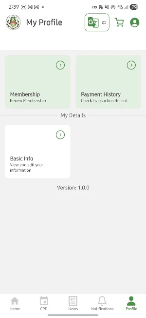 CMASA Member Screenshot 1