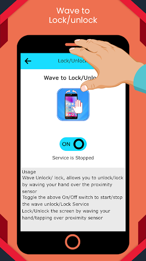 Wave to Lock/Unlock Screen Screenshot 3
