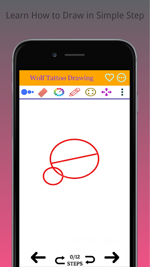 How to Draw Wolf Tattoo Step by Step Screenshot 0