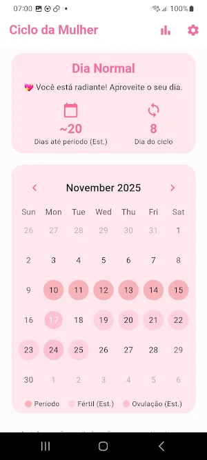 Ciclo da mulher Screenshot 3