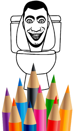 Skibidi Coloring Game Toilet Screenshot 1