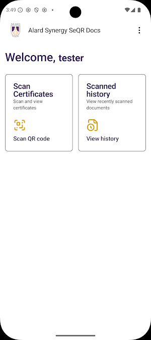 Alard University SeQR Scan Screenshot 3