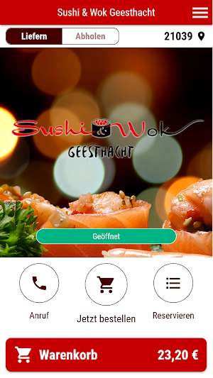 Sushi & Wok Geesthacht Screenshot 0