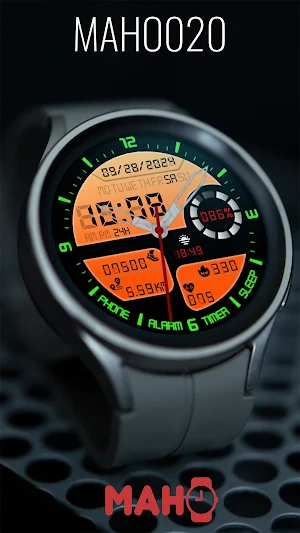 MAHO020 Wear OS Watch Face Screenshot 2