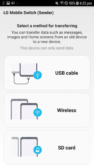 LG Mobile Switch Screenshot 0