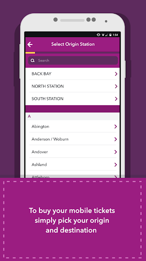 MBTA mTicket Screenshot 1
