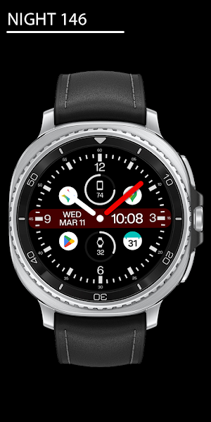 Night 146 - Hybrid Watch Face Screenshot 0