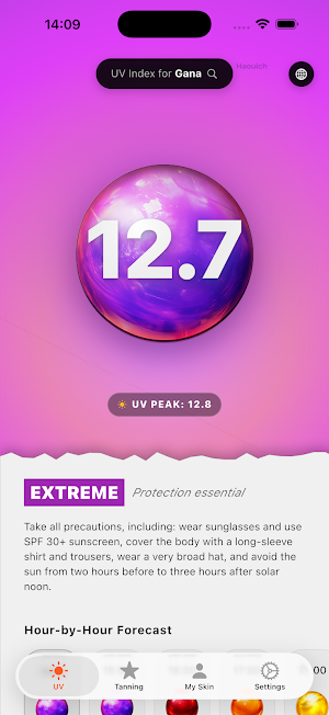UV Index Tracker & Tanning Screenshot 1