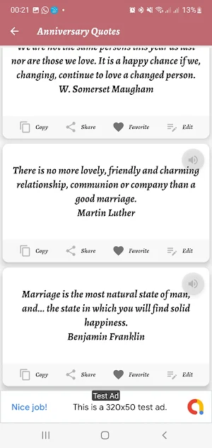 Unlimited Quotes & Sayings Screenshot 1