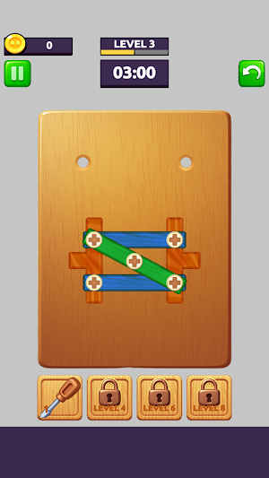 Wood Puzzle: Remove Screws Screenshot 1