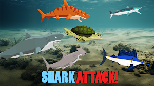 Shark Fights Sea Creatures Screenshot 0