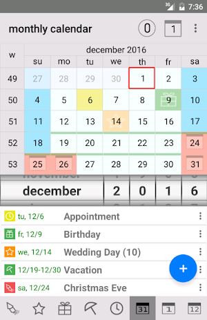 Endless Calendar Screenshot 0