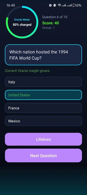 Cup Oracle Screenshot 1