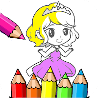 coloring little princess