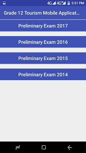 Grade 12 Tourism Mobile Application Screenshot 1