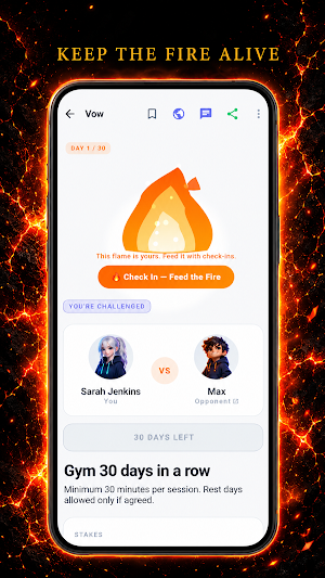Vowd: Habit Challenge Tracker Screenshot 1
