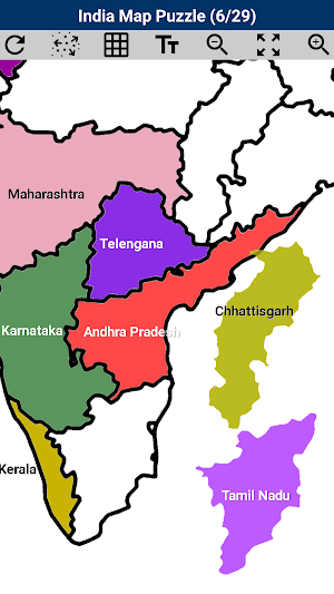 India Map Puzzle Screenshot 3