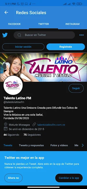 Talento Latino fm Screenshot 1