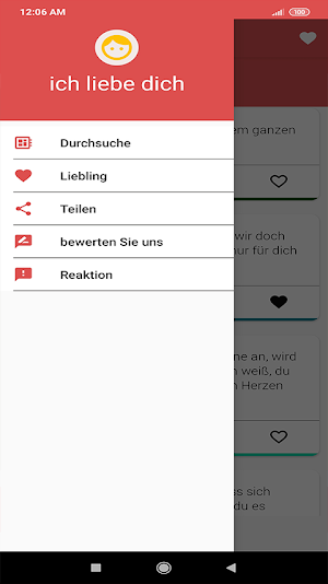 ich liebe dich SMS Screenshot 1