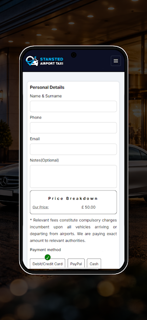 Stansted Airport Taxi Screenshot 2