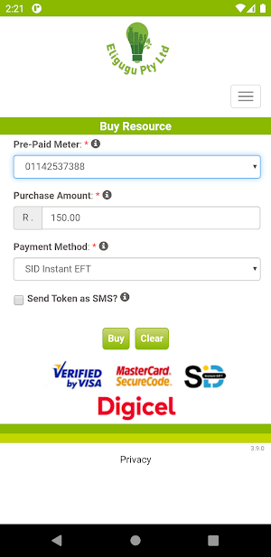 Eligugu Prepaid Screenshot 1