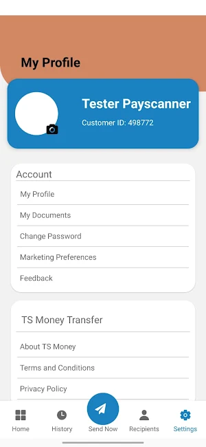 TS Money Transfer Screenshot 3