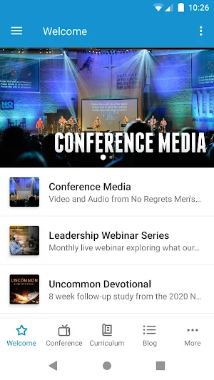 No Regrets Men's Ministries Screenshot 0