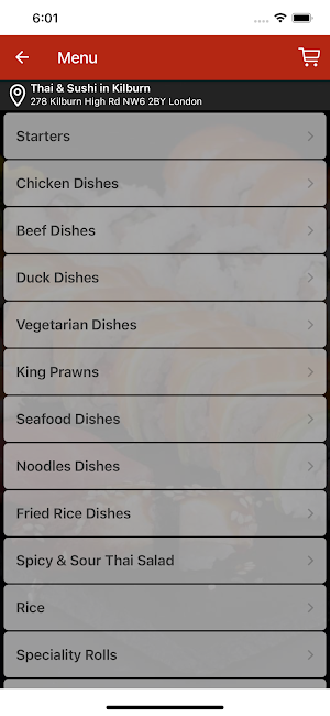 Thai and Sushi Screenshot 2