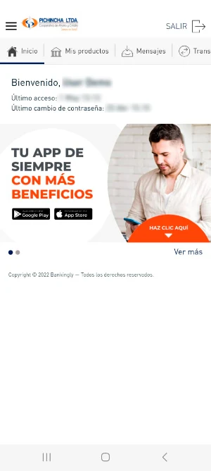 Coac Pichincha Móvil Screenshot 1
