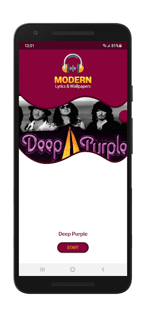 Deep Purple Lyrics & Wallpaper Screenshot 0