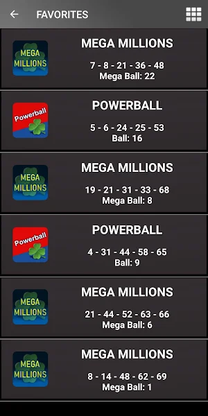 Lottery Number Generator Screenshot 3