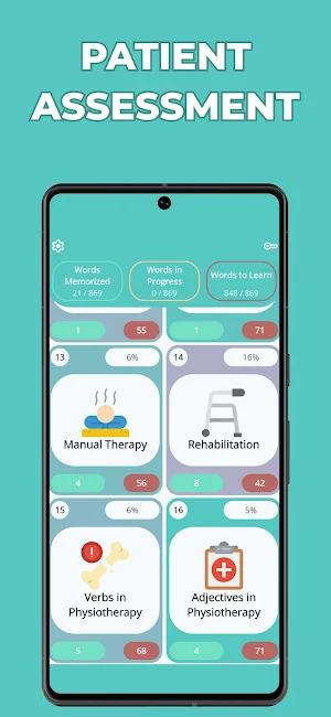 English & Physiotherapy: Terms Screenshot 3