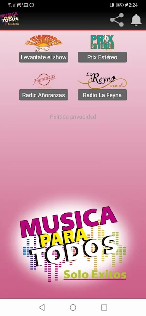 Musica para todos Screenshot 1