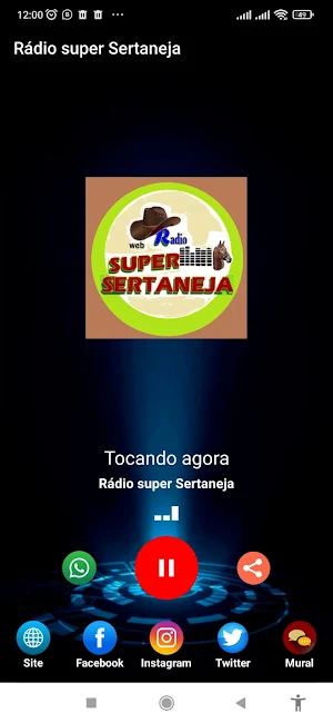 Rádio super Sertaneja Screenshot 0
