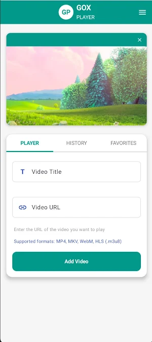 Gox Player Screenshot 1