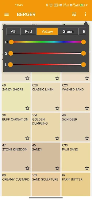 Berger(AUS) Paint Colors Screenshot 2
