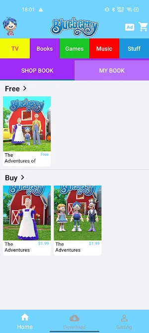 Blueberry App Screenshot 1