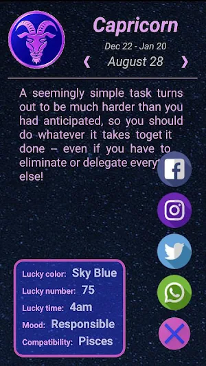 Daily Horoscope in English Screenshot 0