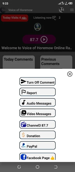 voice of horemow 87.7 Screenshot 2