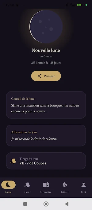 Armoise —Lune, Tarot, Grimoire Screenshot 3