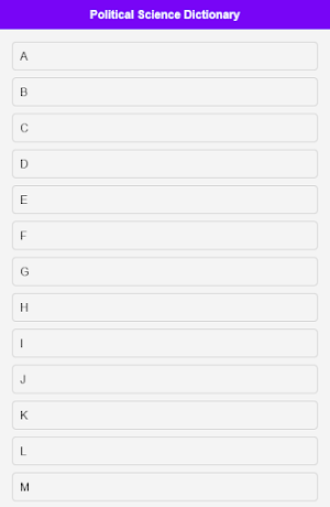 Political Science Dictionary Screenshot 0