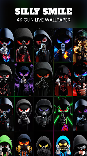 Silly Smile Gun Wallpaper Live Screenshot 0