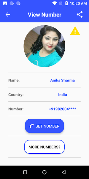 Indian Girls Mobile Number App Screenshot 3