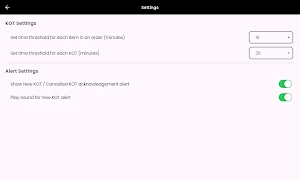 SkyPOS KDS Screenshot 3