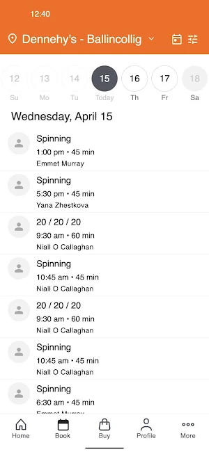 Dennehys Cork Health & Fitness Screenshot 1