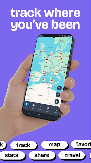 Sanda: Visited Places & Map Screenshot 1