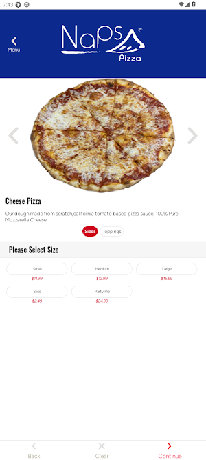 Naps Pizza Screenshot 3