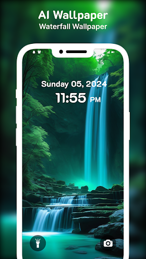 Waterfall Wallpaper-Background Screenshot 3